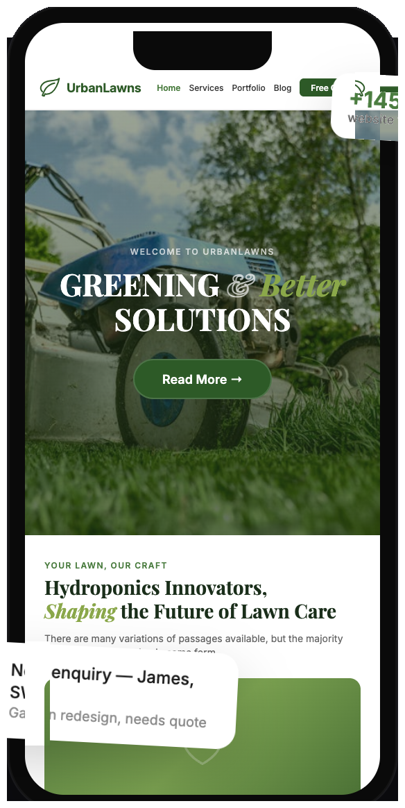 Greenfield website design by Loxvik